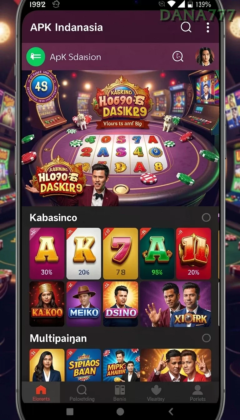Cuplikan layar A7777 — aktivitas